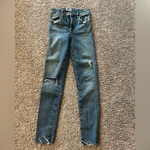 Agolde ripped skinny jeans size 27